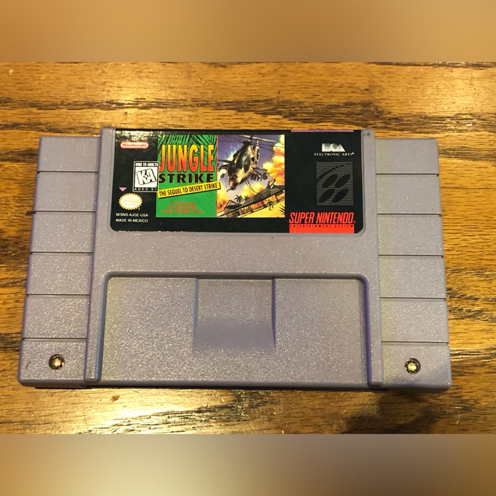 Super Nintendo Jungle Strike Game Cartridge Only